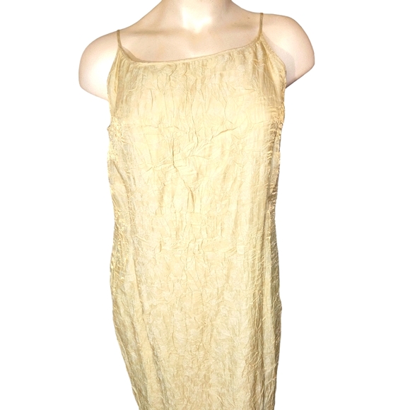 Sigrid Olsen Dresses & Skirts - NWT Vintage Sigrid Olsen Slip Dreses 20W Light Green/Golden Undertones